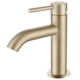 Смеситель ABBER Wasser Kreis AF8110G для раковины золото матовое_