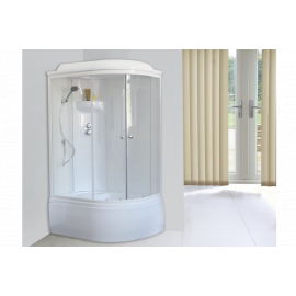 Душевая кабина Royal Bath RB 8120BK6-WT, левая_
