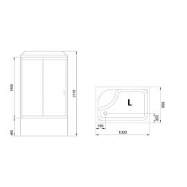 Душевая кабина Royal Bath  RB 8100BP6-WC, левая_