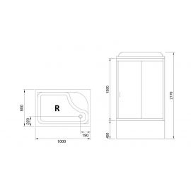 Душевая кабина Royal Bath  RB 8100BP6-WC, правая_