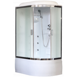 Душевая кабина Royal Bath 8120BK2-M-CH (матовое) левая 120x80x217_