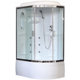 Душевая кабина Royal Bath 8120BK2-T-CH (прозрачное) левая 120x80x217_