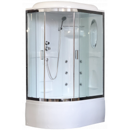 Душевая кабина Royal Bath 8120BK2-T-CH (прозрачное) правая 120x80x217_