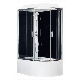 Душевая кабина Royal Bath  RB 8120BK5-BT-CH, левая_