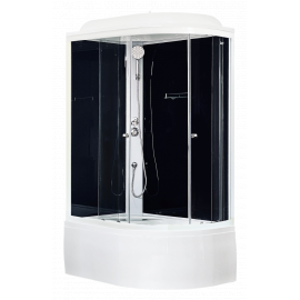 Душевая кабина Royal Bath  RB 8120BK5-BТ (черное/прозрачное) левая_