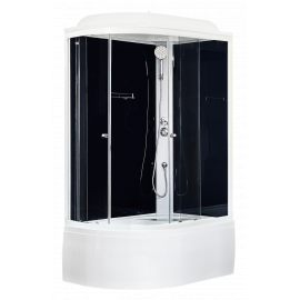 Душевая кабина Royal Bath  RB 8120BK5-BT (черное/прозрачное) правая_