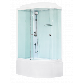 Душевая кабина Royal Bath  RB 8120BK5-WT (белое/прозрачное) левая_