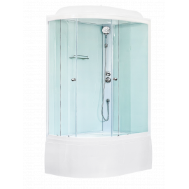 Душевая кабина Royal Bath  RB 8120BK5-WT (белое/прозрачное) правая_