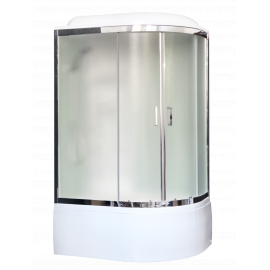 Душевая кабина Royal Bath 8120BK6-WC-CH (белое/матовое) левая 120x80x217_