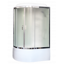 Душевая кабина Royal Bath 8120BK6-WC-CH (белое/матовое) правая 120x80x217_