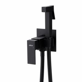 Смеситель ABBER Daheim AF8226B с гигиеническим душем черный матовый_