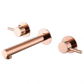 Смеситель ABBER Emotion AF88121RG скрытого монтажа для раковины розовое золото_