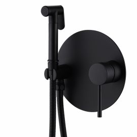 Смеситель ABBER Emotion AF8826B с гигиеническим душем черный матовый_