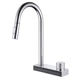 Смеситель ABBER Wasser Kreis AF8114 для кухни с выдвижной лейкой хром_