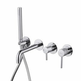 Смеситель ABBER Wasser Kreis AF8130 для ванны скрытого монтажа хром_