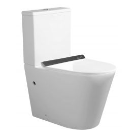 Унитаз Ceruttispa SELLA GW Tornado напольный безободковый CT10096 660х360х800 сиденье дюропласт с микролифтом_