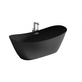 Ванна Ceruttispa NEMI170MB акриловая отдельностоящая черная матовая 1700x740x730_