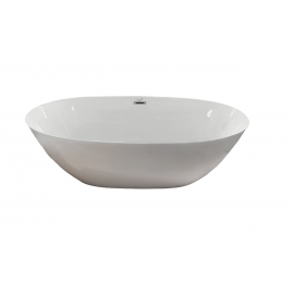 Ванна Ceruttispa GRETA170 акриловая 1700x800x600 отдельностоящая белая со сливом-переливом_