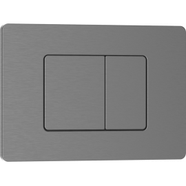 Клавиша смыва IBERICA BLANCA INOX-C 246х165 мм вороненая сталь нержавеющая сталь_