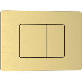 Клавиша смыва IBERICA BLANCA INOX-C 246х165 мм золото матовый нержавеющая сталь_