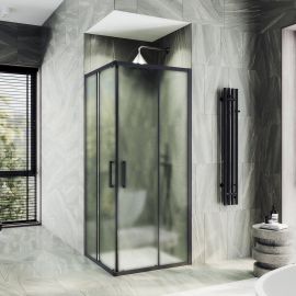 Душевой угол MaybahGlass  MGY-1327-6 раздвижной 6 мм стекло сатин 90х90_