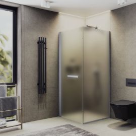 Душевой угол MaybahGlass MGY-1318-5 на монопетле 8 мм стекло сатин 90х90_