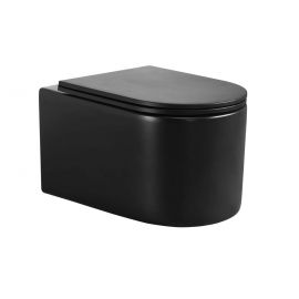 Унитаз подвесной Cerutti SPA TANARO Aria MB матовый черный CT9238_