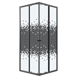 Душевое ограждение Niagara Eco NG-1010-14QBLACK 100х100х190 см_