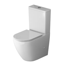 Унитаз Grossman GR-4407SQ 66х39х85,5 белый напольный безободковый торнадо с тонкой крышкой_