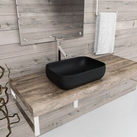 Раковина накладная ESBANO MARTEL-N Matt Black 500x395x145, Цвет товара: черный_