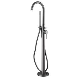 Смеситель ABBER Wasser Kreis AF8115NG напольный для ванны никель_