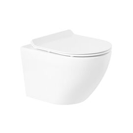 Унитаз подвесной безободковый BelBagno SFERA-R BB046CHR/BB2111SC_