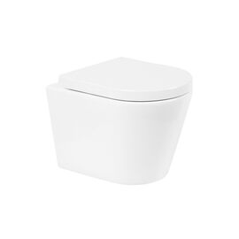 Унитаз подвесной безободковый BelBagno FLAY-R BB053CHR/BB865SC_