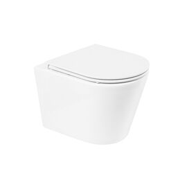 Унитаз подвесной безободковый BelBagno FLAY-R BB053CHR/BB870SC_