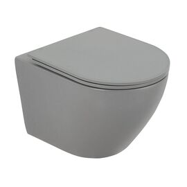 Унитаз подвесной безободковый BelBagno COLORATO BB062CHR-GR/BB062SC-GR_