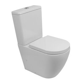 Унитаз-компакт безободковый со смывом TORNADO BelBagno SFERA-TOR BB2141CP-TOR/BB2141T/BB865SC_
