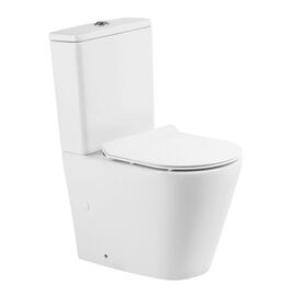 Унитаз-компакт безободковый со смывом TORNADO BelBagno FLAY-TOR BB2149CP-TOR/BB2149T/BB2111SC_