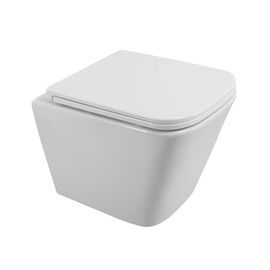 Чаша унитаза подвесного BelBagno DUE c креплением и сиденьем дюропласт soft close BB3103CHR/SC_