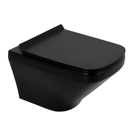 Унитаз подвесной безободковый BelBagno SELA черный BB3201CHR-MB/BB3201SC-MB_