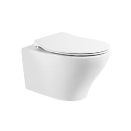 Унитаз подвесной безободковый BelBagno ACQUA BB340CHR/BB2020SC_