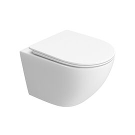 Унитаз подвесной безободковый BelBagno UNO-TOR с системой смыва Торнадо с сиденьем soft close BB5177CH-TOR/SC_