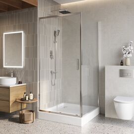 Душевой уголок BelBagno LUCE-A-1-100/100-C-Cr_