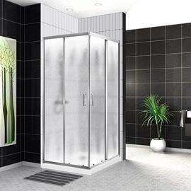 Душевой уголок BelBagno UNO-195-A-2-90-CH-CR, Размер: 90х90, Профиль: Хром, Стекло: Матовое_