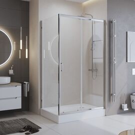 Душевой уголок BelBagno UNO-195-AH-1-120/90-C-Cr, Размер: 120х90, Профиль: Хром, Стекло: Прозрачное_