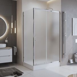 Душевой уголок BelBagno UNO-195-AH-1-120/90-P-Cr, Размер: 120х90, Профиль: Хром, Стекло: Матовое_