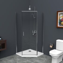 Душевой уголок BelBagno UNO-195-P-1-100-C-Cr_