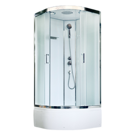 Душевая кабина Royal Bath FATO RB 90CK-М-CH рифленое стекло, Размер: 90х90, Профиль: Хром, Стекло: Рифленое_