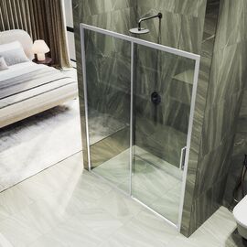 Душевая дверь MaybahGlass MGD-1277-5 раздвижная 1950х1500 стекло 6 мм бесцветное, Размер: 150, Стекло: Прозрачное_