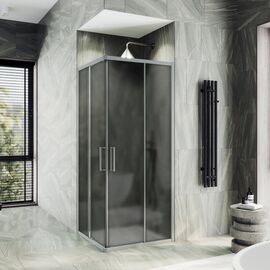 Душевой угол MaybahGlass MGY-1329-5 раздвижной 900х900х1950 стекло 6 мм графит матовый, Размер: 90х90, Стекло: Матовый графит_