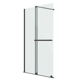 Душевая перегородка Niagara Nova NG-671-12BLACK 120х200 черный матовый раздвижная стекло прозрачное, Размер: 120_